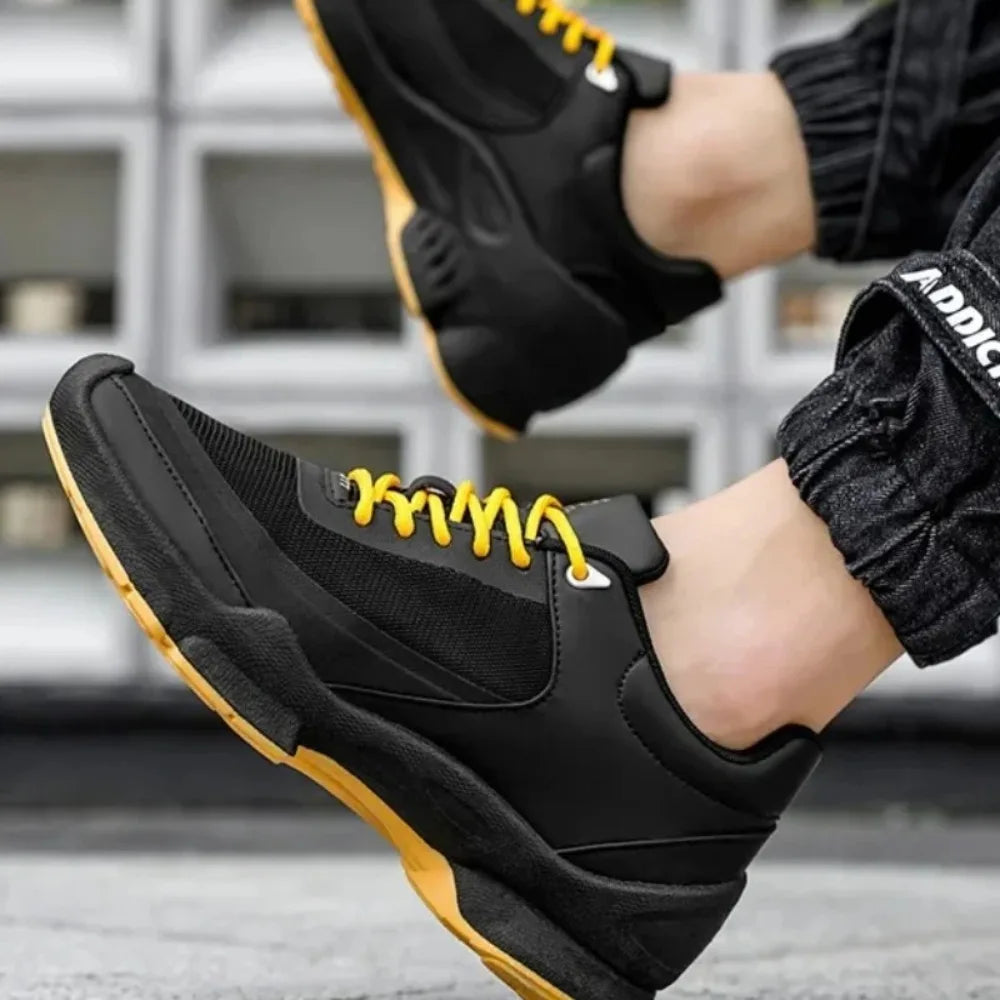 Men's Casual Sports Shoes Are Mainly Designed By The Brand, Featuring Original Anti-slip Flat Heels and Breathable Mesh Shoes