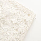 Women's Embroidery Crochet Hollow Shirts High Waist Skirt Suit Suit Mesh O-neck Full Sleeve Blouse Solid Color Skirt Set