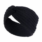 Winter Warm Headband for Women Knot Cross Headbands Wool Knitted Elastic Wide Headband Headwear Girls Hair Band Hair Accessories