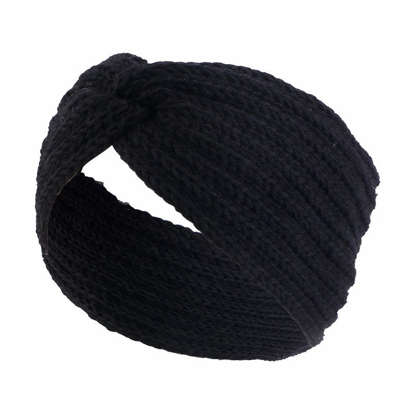 Winter Warm Headband for Women Knot Cross Headbands Wool Knitted Elastic Wide Headband Headwear Girls Hair Band Hair Accessories