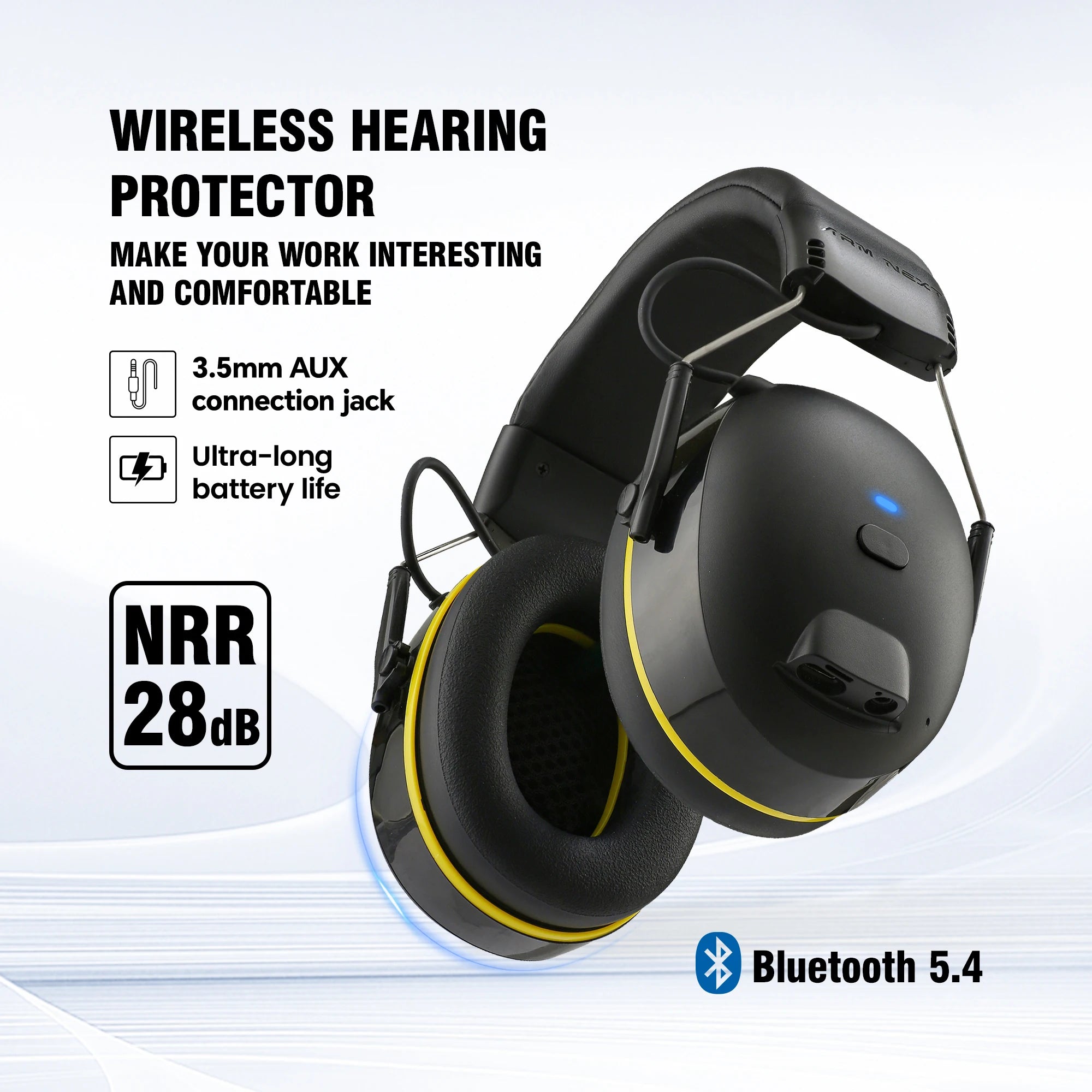 Electronic Headphone 5.0 Bluetooth Earmuffs Hearing Protection Headphones for Music Safety Noise Reduction shooting earmuffs