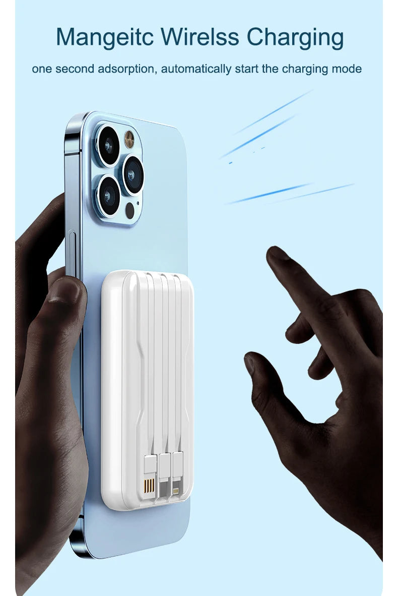 Magnetic Power Bank 20000mAh 10W Wireless Fast Charging Portable Battery Magsafe Powerbank for iPhone 16 14 15 pro Huawei Xiaomi