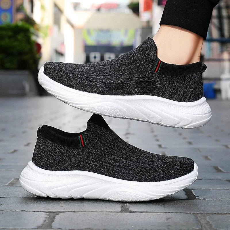 2025 Men- Walking Shoes Soft Mesh -Wear-Resistant Comfortable Flat Casual- Sneakers Original Summer Sports- Tennis Shoes for Man