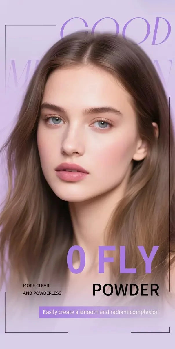 1PC Violet Cream To Powder Skin-friendly Skin Natural Face Long Lasting Oil-controlling Contouring Powder Cosmetics