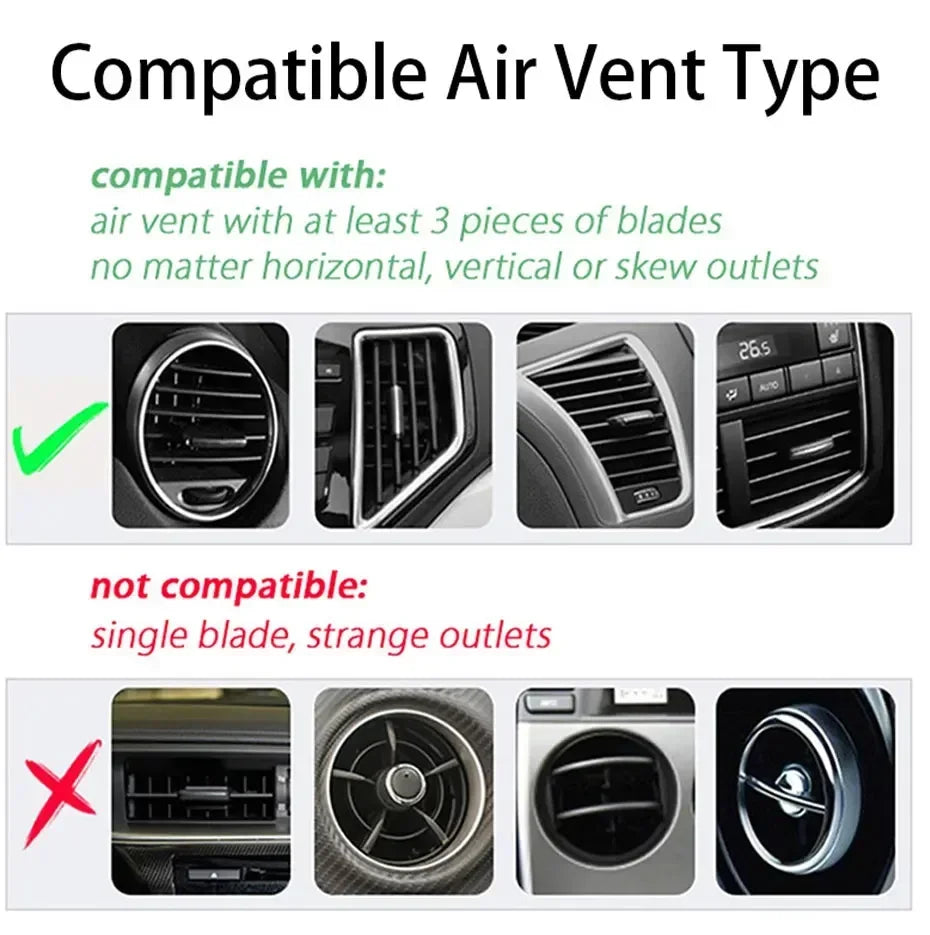 Car Phone Holder Bracket Accessories Interior Auto Air Outlet Cellphone Support Parts Phone Stand Base Fixing Clip