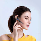 Wireless Bluetooth Headset Earphones 5.1 Single Handsfree For Driving HD Call Noise Headphone Microphone Business Headset