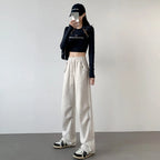 pants for women in autumn 2025 new loose fitting straight tube casual high waist wide leg pants women y2k streetwear Cargo pants