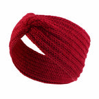 Winter Warm Headband for Women Knot Cross Headbands Wool Knitted Elastic Wide Headband Headwear Girls Hair Band Hair Accessories