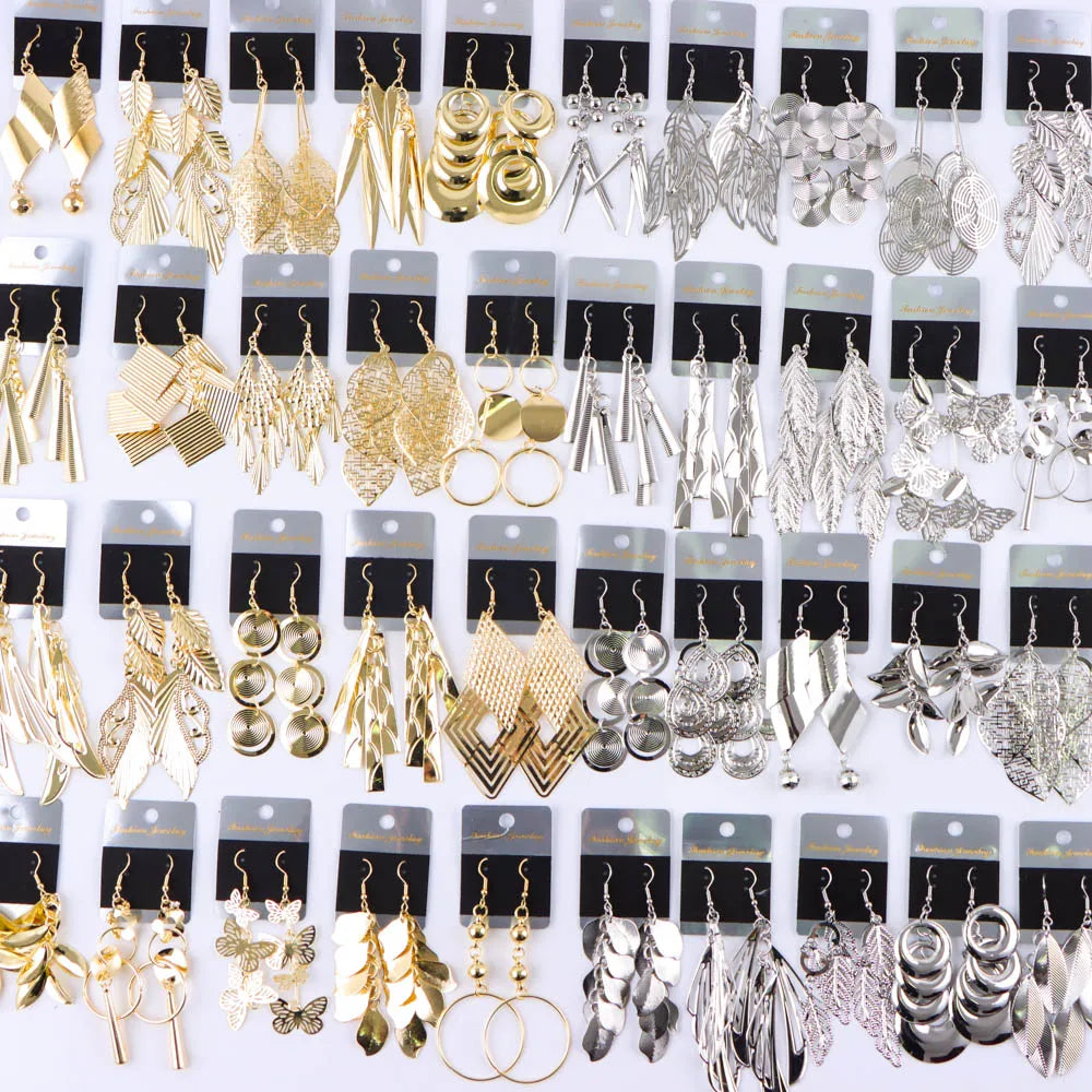10Pairs/Lot Fashionable Women's Stainless Steel Earrings, Daily Jewelry Accessories Gifted To Friends, Randomly Shipped