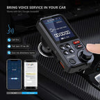 1.8 Inch Handsfree Car Radio AUX Bluetooth-Compatible FM Transmitter Modulator Car Wireless USB Fast Charger Car Charger Adapter