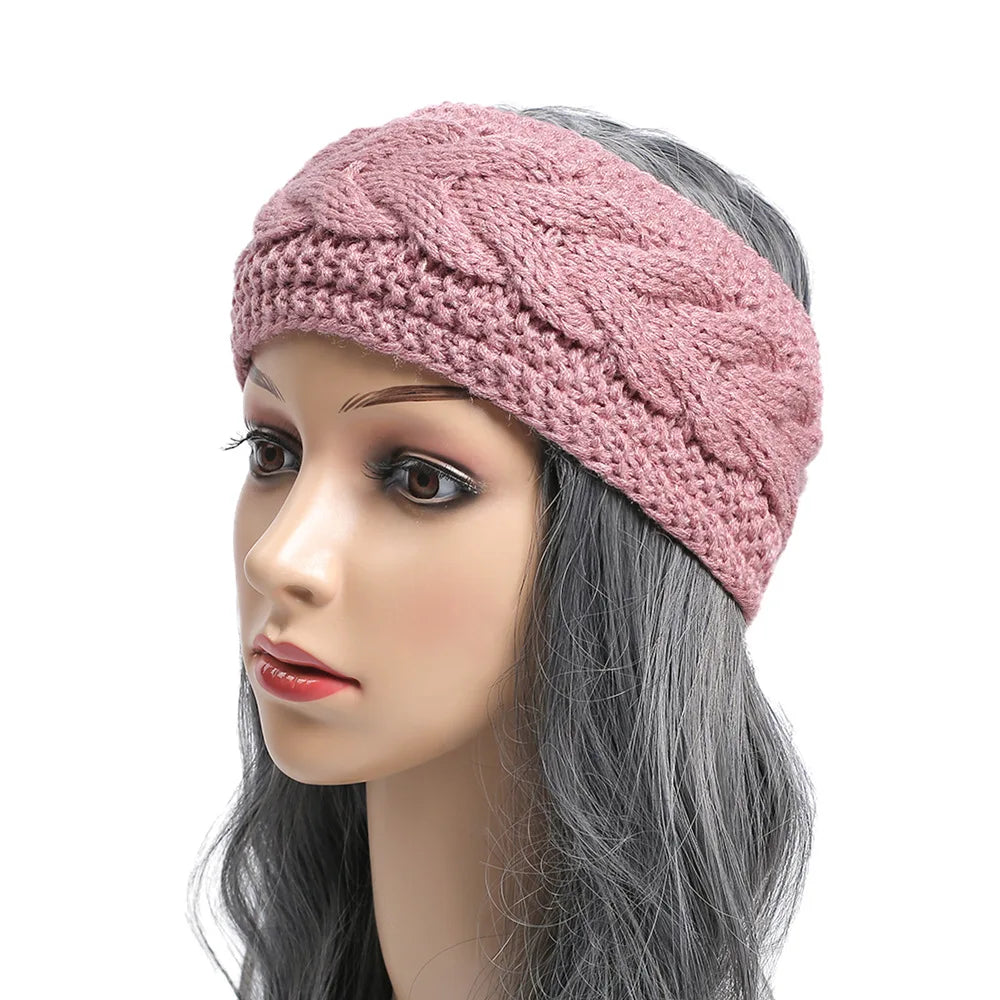 Winter Knitted Inner Layer with Velvet Windproof and Keepwarm Headband