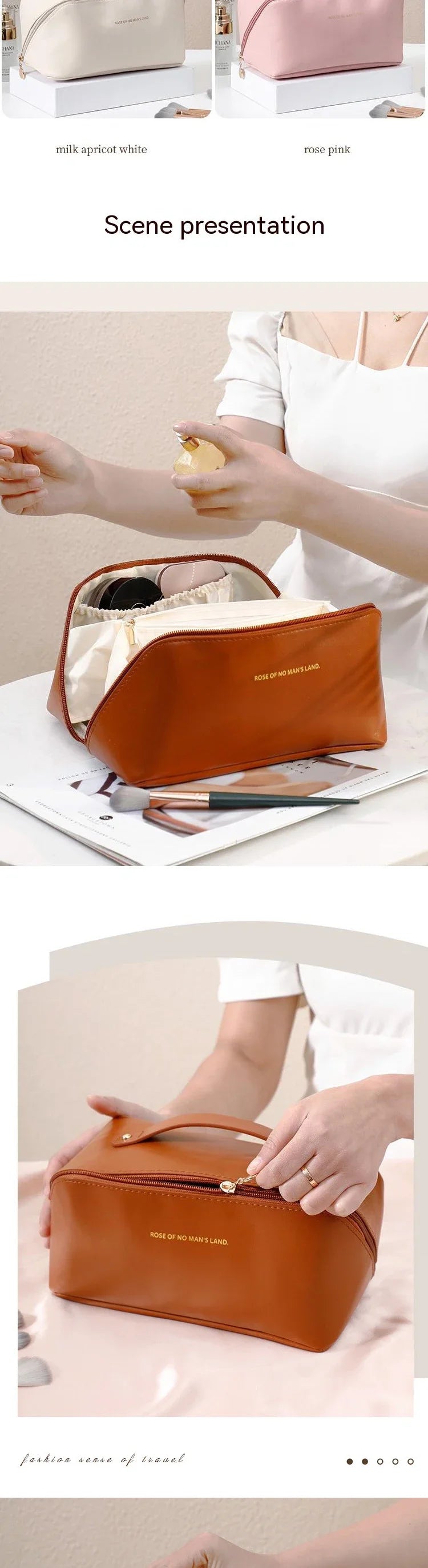 Cosmetics Storage Bag, Large Capacity, Portable, Ins, High-end, Internet Famous, New Travel Cosmetics, Toiletries Storage Bag