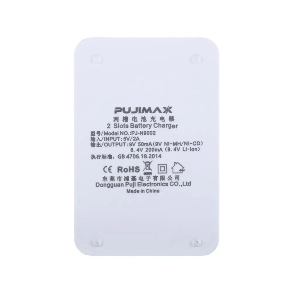 Charger Adapter Lithium Battery Charger 2 Slots Battery Charger USB Charger 9V Battery Charger Rechargeable Batteries Charger