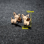 1 Pair New Arrival Chihuahua Earrings for women Cute Dog Studs Chihuahua jewelry love my pet jewelry animal earrings party gift