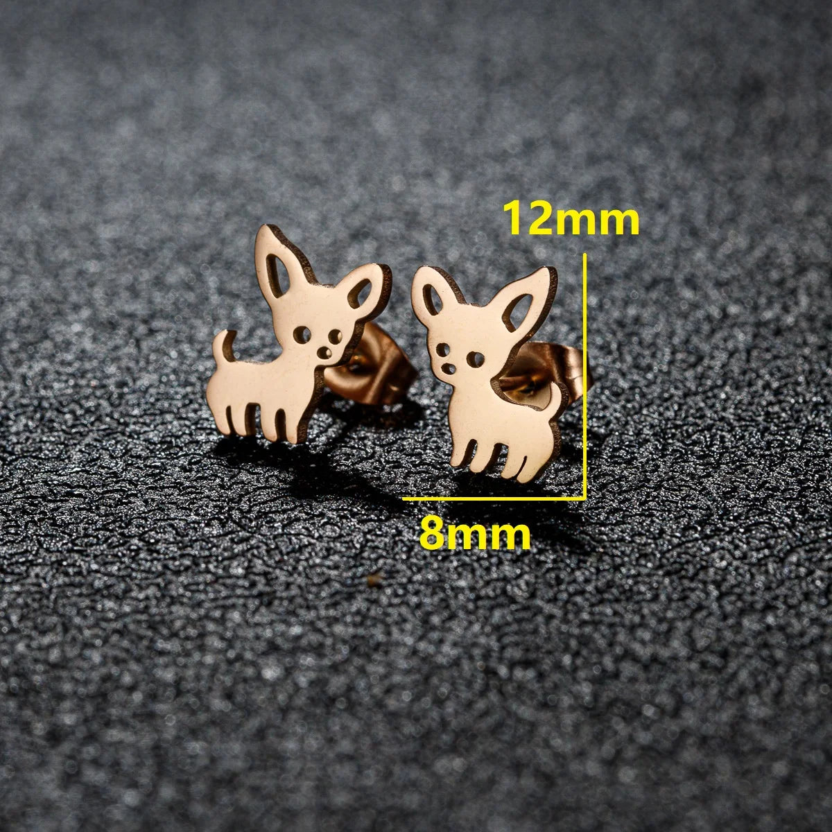 1 Pair New Arrival Chihuahua Earrings for women Cute Dog Studs Chihuahua jewelry love my pet jewelry animal earrings party gift