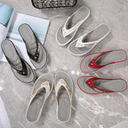 2024 Women's Slippers New Fashion Slides Non-Slip Shoes Beach Sandals Women Outside Leisure Flip Flops Wear Open Toe