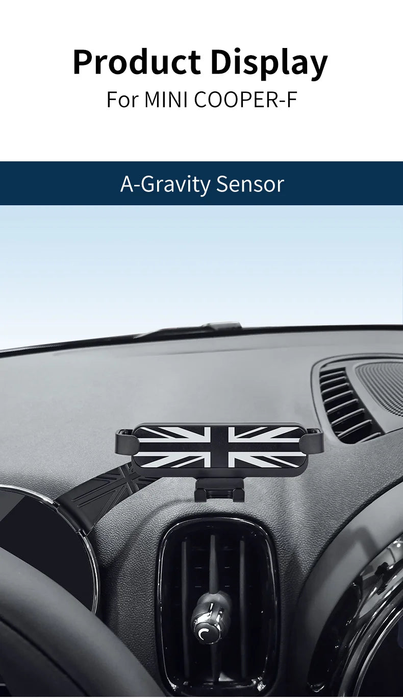 Mobile Phone Holder Car Accessories Bracket For MINI COOPER F56 F57 F55 F54 F60 Countryman Clubman LCD Mount GPS Support Gravity