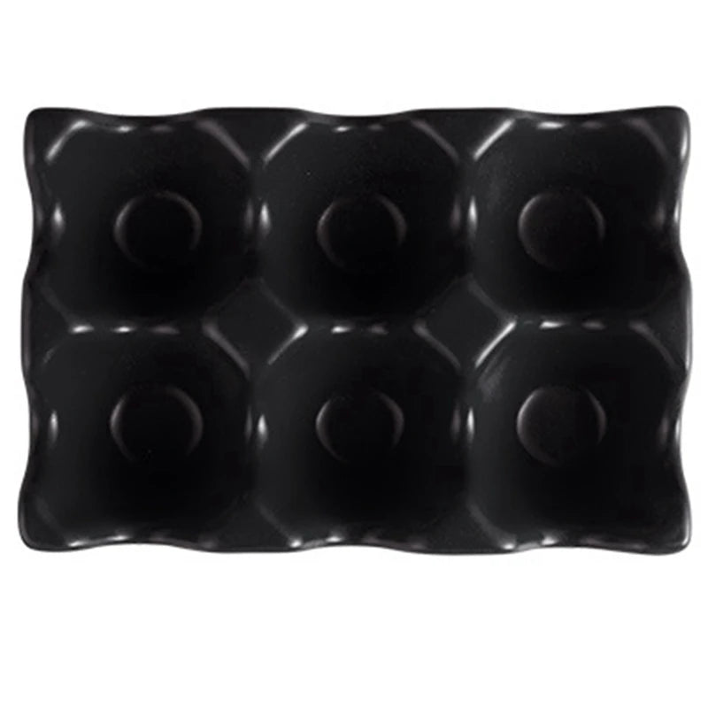 Kitchen Supplies Egg Tray Egg Rack Household Ceramic Tableware Supplies Egg Tray Egg Tray