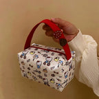 Hello Kitty Cosmetic Bag Large Capacity Travel Makeup Organizer Portable Toiletry Case Lipstick Storage Pouch Cute Cartoon Print