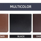 Men's PU Wallet, High - Quality Leather - Like, 6 Magnetic Slots + 1 Banknote Slot, Zipper Coin Pocket, ID Card Window