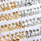10Pairs/Lot Fashionable Women's Stainless Steel Earrings, Daily Jewelry Accessories Gifted To Friends, Randomly Shipped