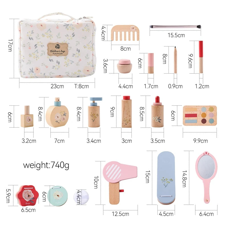 Simulation Cosmetics Set Kids Play House Toys Simulation Make up Lipstick Nail Paint Educational Toys Pretend Makeup Girls Game