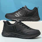 Men's Shoes Summer Men Sneakers Comfortable Classic Casual Flat Shoes Outdoor Walking Sport Black Shoe Man PU Leather Masculino