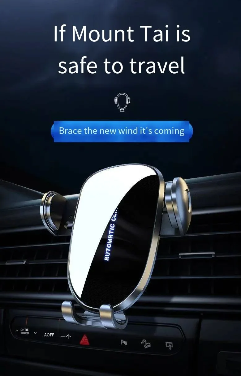 Car Mobile  Phone Holder For Audi A4L 2017-2019 Q5L 2018-2020 7" Screen Fixed Base Wireless Charging Phone Mount Car Accessories