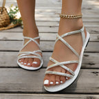 Women Sandals Sexy Summer Shoes for Woman Summer Lightweight Sandals New Flats Sandals Comfortable Beach Shoes Female Footwear
