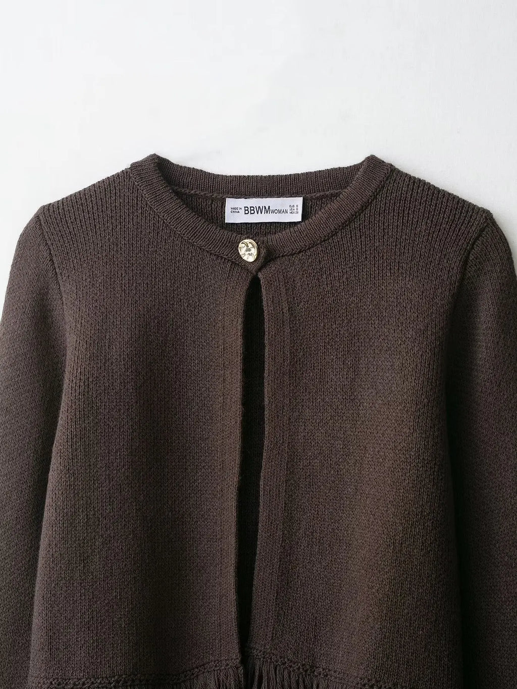 HH Women Bow Lace-Up Sweater Tops White O-Neck Short Sleeve Pockets Single-Breasted Female Fashion Casual Knitted Cardigan