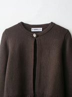 HH Women Bow Lace-Up Sweater Tops White O-Neck Short Sleeve Pockets Single-Breasted Female Fashion Casual Knitted Cardigan