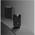 120W Power Bank Super Fast Charging 20000mAH Large Capacity 4 Cables Portable 22.5W Mobile Source Battery Mini