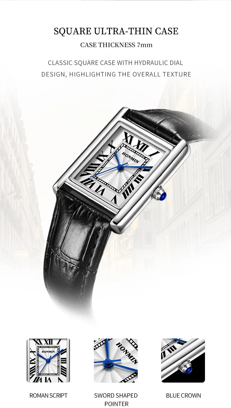 Couple's Watches for Men Women Fashion Casual Leather Simple Dial Waterproof Quartz Wristwatches Lovers Watch Gift Drop Shipping