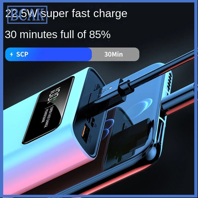 Power bank 20000mAh large capacity two-way PD flash charging live broadcast applicable to all mobile phones BCAK