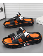 2025 New Men's Slippers Comfortable Soft Mens Beach Shoes Indoor Outdoor Clogs Massage Casual Shoes Non Slip Men Sandals Zapatos