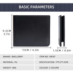 Men's PU Wallet, High - Quality Leather - Like, 6 Magnetic Slots + 1 Banknote Slot, Zipper Coin Pocket, ID Card Window