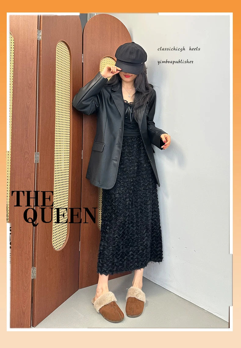 Fur Flats Women Cotton Slippers Fashion Warm Shoes Winter Short Plush Designer Cozy Woman Boots 2025 New Dress Mujer De Boots