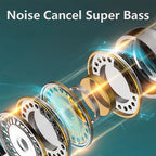 3.5mm Wired Headphones In Ear Headset Wired Earphones with Microphone Bass HiFi Stereo Earbuds Sports Music Gaming For Phones PC