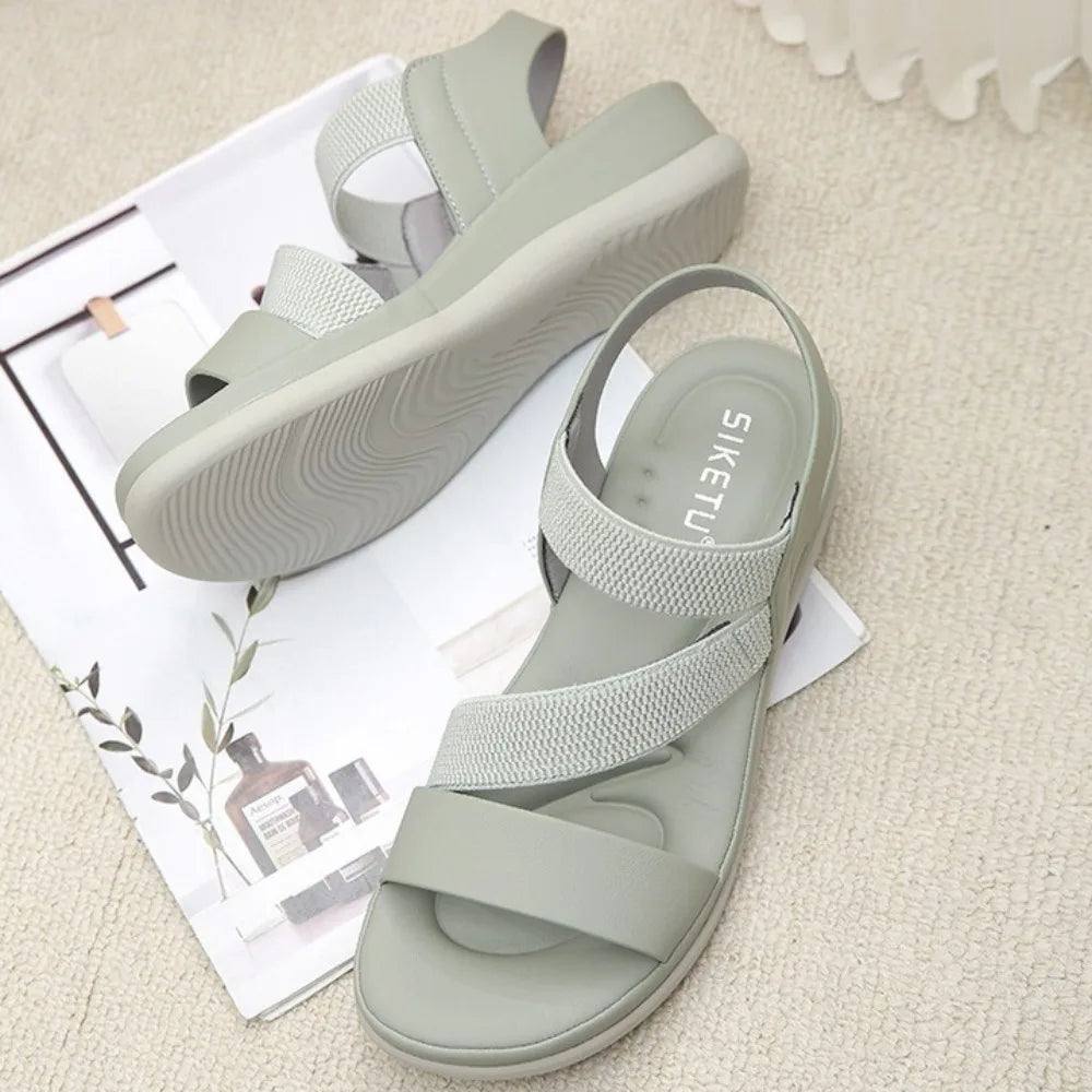 Sports Sandals for Women's 2025 Summer New Casual Sandal for Womens Large Thick Bottom Beach Sandals Platform Shoes Women