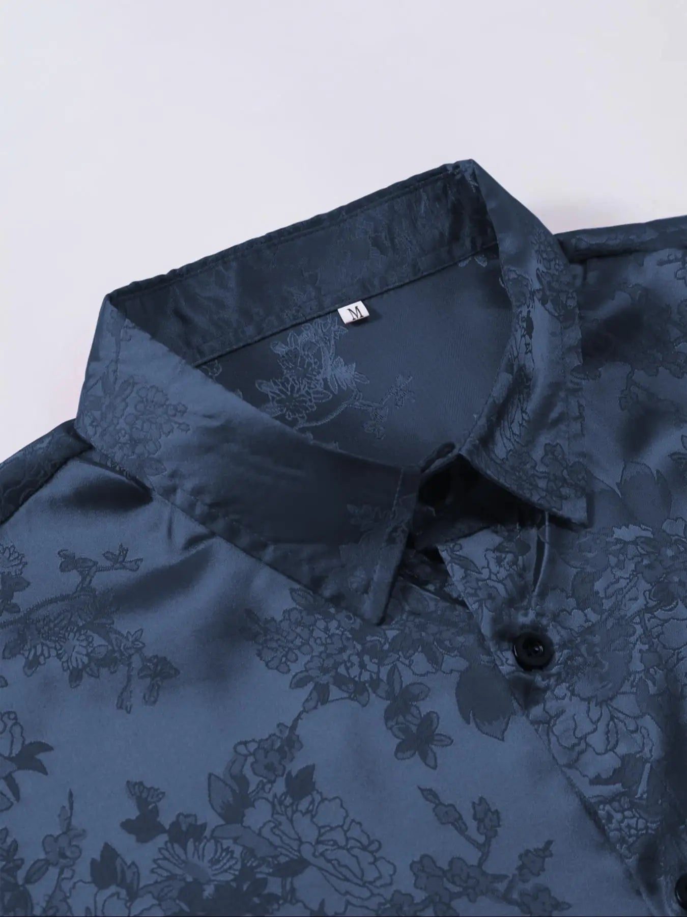 Men's Embroidered Shirt  Short Sleeve Shirt Casual Summer Beach Button Down Shirts