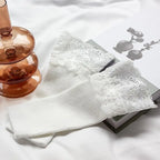 1Pair Detachable lace Cuffs Knitted Lace Flower Flared Arm Sleeves Warm Woolen Ruched False Cuffs Sweater Blouse Wrist Warmers