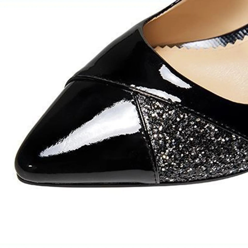 Women'S 4cm High Heels Elegant Fashion Red Pointed Toe Dress Office Shoes Wedding Bridal Loafers Party Shoes