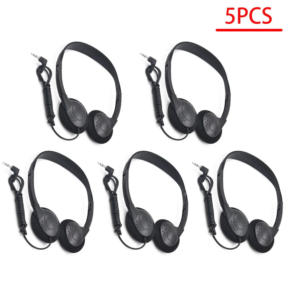 Comfortable Wearing Noise Reduction ABS Portable Headphone Wired Headset Earbud Stereo 3.5mm Clear Gaming for Gamer