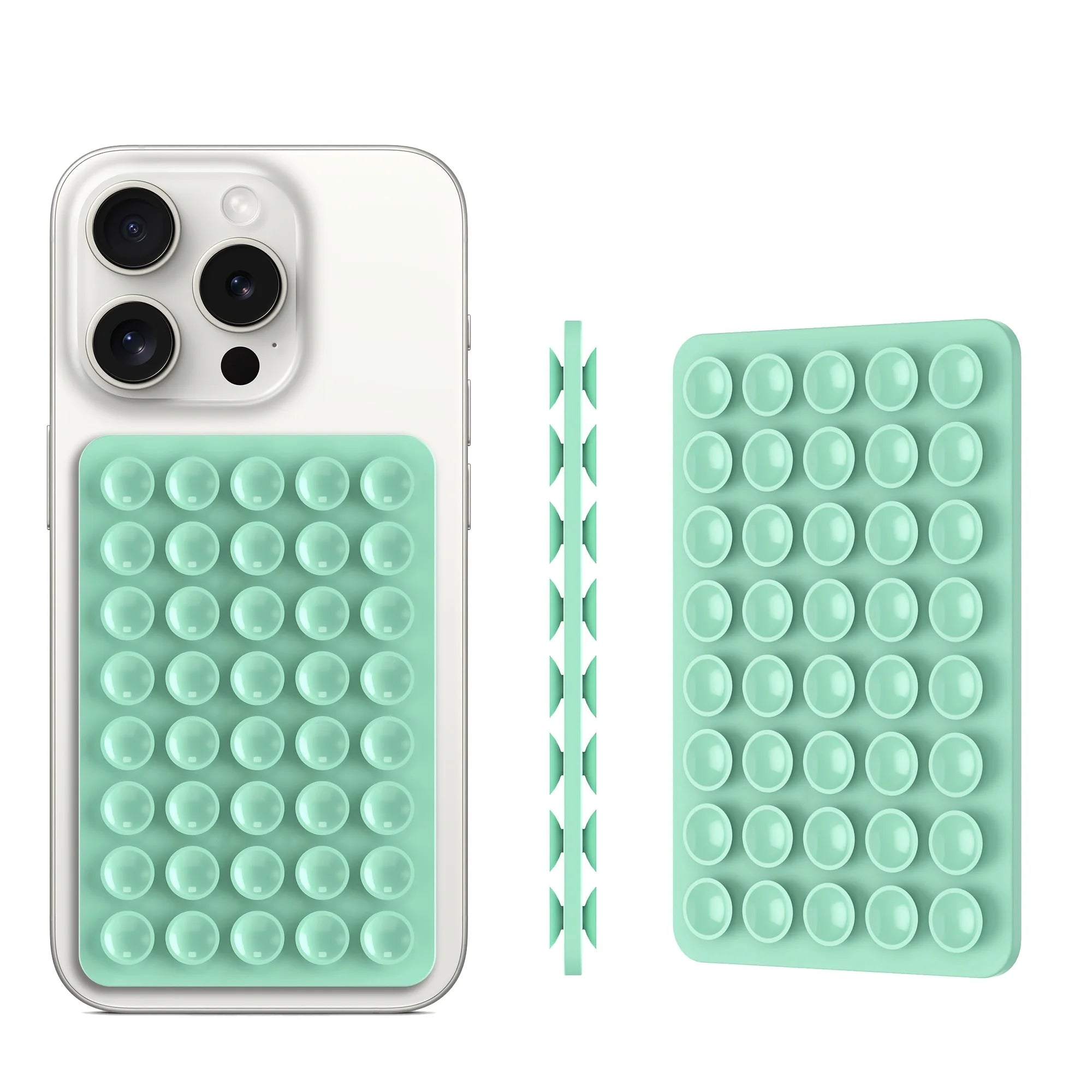 Silicone Suction Cup Phone Mount Hands-Free Mobile Stand Airplane Travel Essential Compatible with Any Smartphone