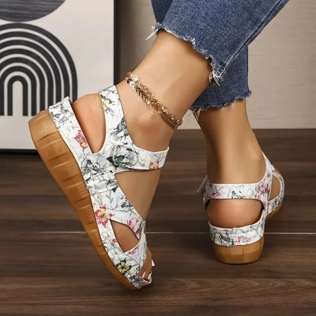 Women Sandals 2025 New Summer Beach Sandals Women Heels Sandalias Casual Wedges Footwear Summer Shoes Soft Heeled Sandals Woman