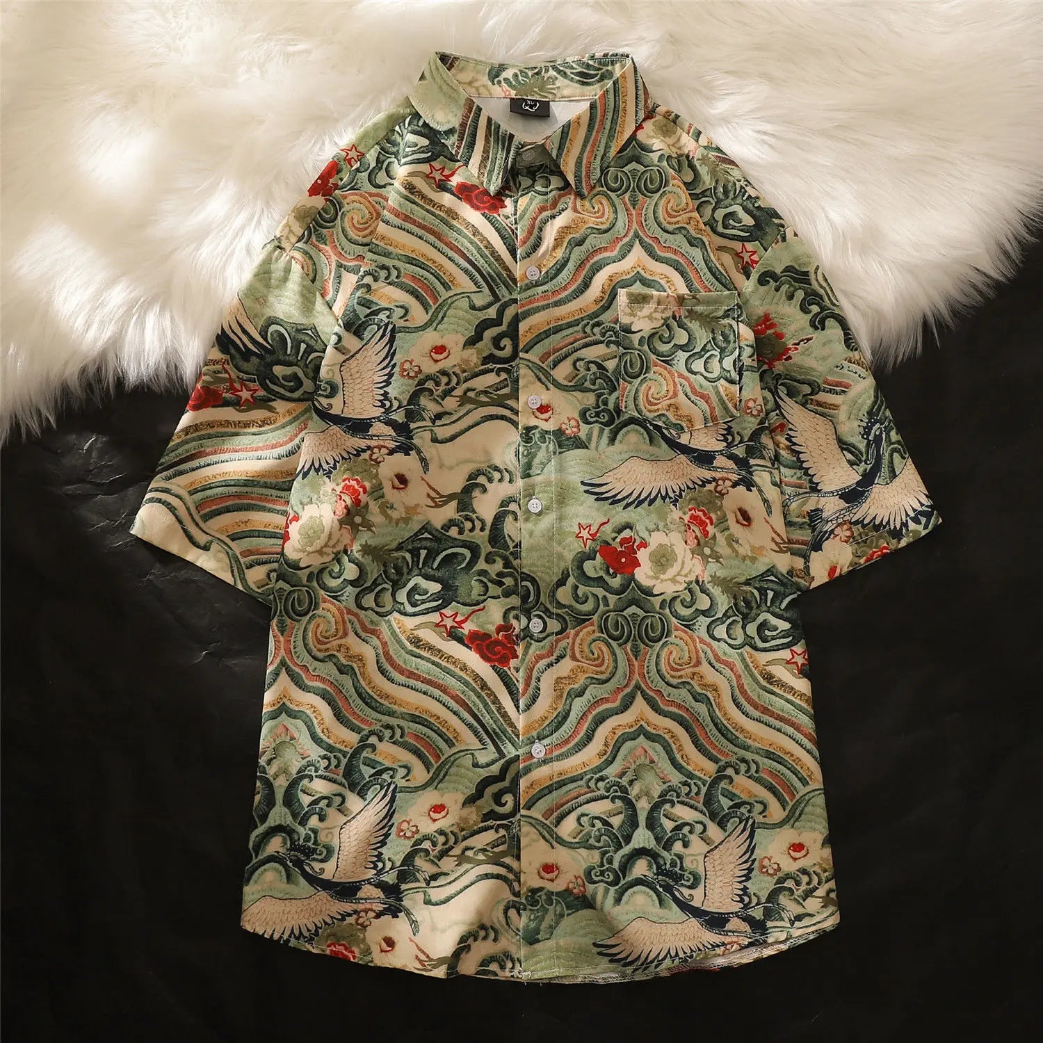 Short-sleeved Shirt Men's Top Handsome Design Niche