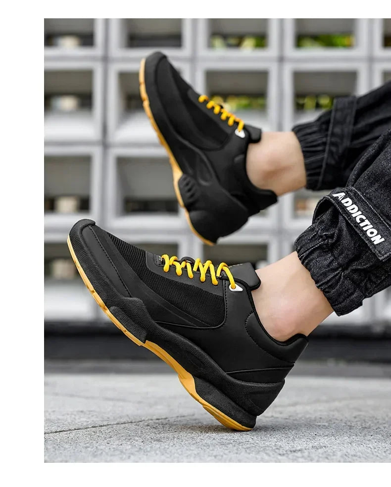 Men's Casual Sports Shoes Are Mainly Designed By The Brand, Featuring Original Anti-slip Flat Heels and Breathable Mesh Shoes