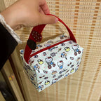 Hello Kitty Cosmetic Bag Large Capacity Travel Makeup Organizer Portable Toiletry Case Lipstick Storage Pouch Cute Cartoon Print