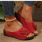 Women's Sandals Wedges Heels Sandals Summer 2025 Platform Sandalias Mujer Soft Heeled Slippers Summer Shoes Woman Footwear Women