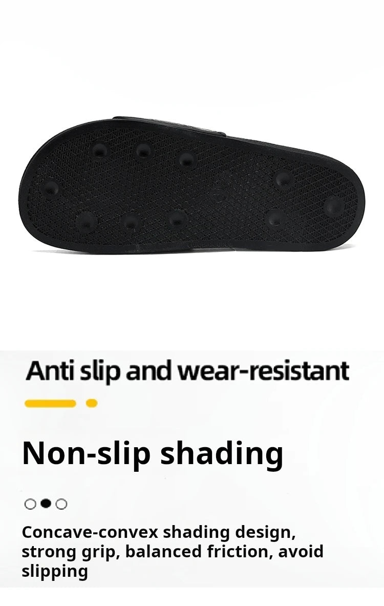 Men's Home Slippers Lightweight Summer New Style Flat and Worn Casual Retro Patterned Anti-slip Quick-drying Sandals